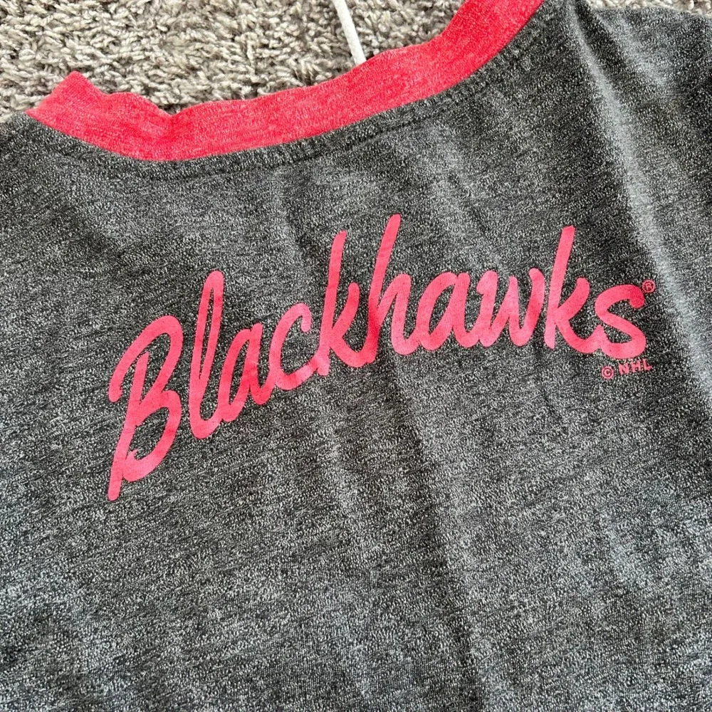 Kids Chicago‎ Blackhawks Lace Up Short Sleeve T Shirt XL XG TG 16 18